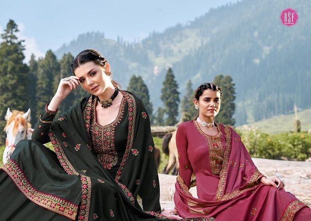 Rsf Neera 2 Heavy Festive Wear Designer Fancy Latest Chinon Silk Salwar Kameez Collection